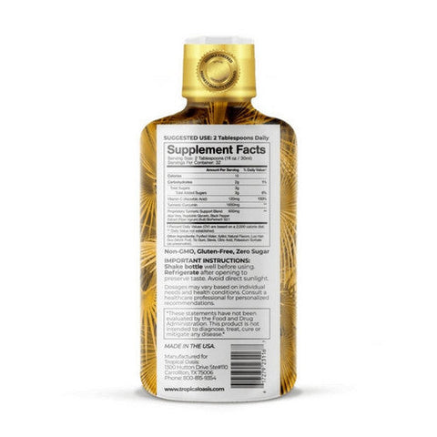 Tropical Oasis, Turmeric Curcumin 32 Day Supply, 32 Oz Tropical Oasis
