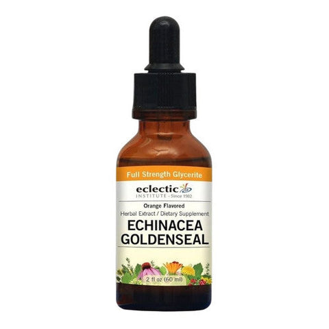 Eclectic Herb, Echinacea - Goldenseal, Orange 2 Oz Alcohol free Eclectic Herb