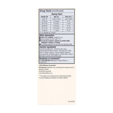 Foster And Thrive, Children's Ibuprofen Grape, 100 Mg, 4 Oz Foster And Thrive