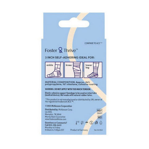 Elastic Bandage  3" Self Adhering 1 Count by Foster And Thrive Foster And Thrive