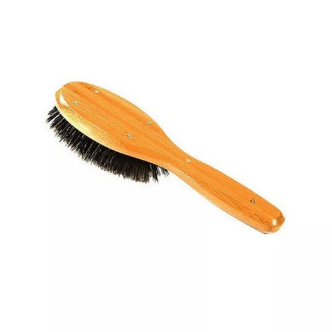 Bass Brushes, Dark Bamboo Small Oval Hairbrush, 1 Count Bass Brushes