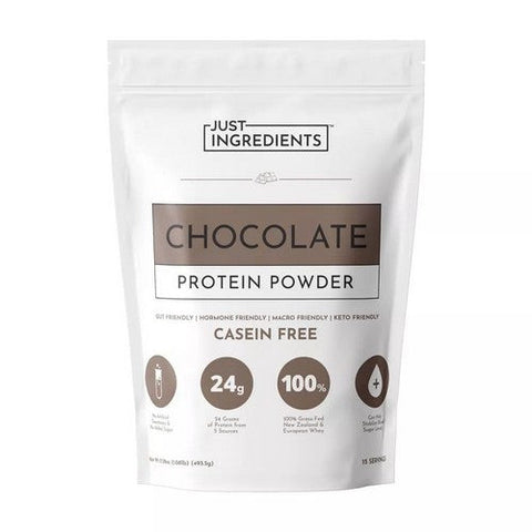 Just Ingredients, Protein Powder Chocolate, 17.46 Oz