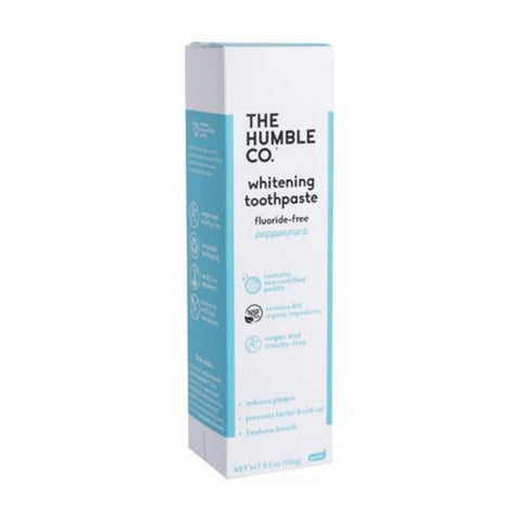 The Humble Co, Whitening Toothpaste Fluoride-Free Peppermint, 5.5 Oz