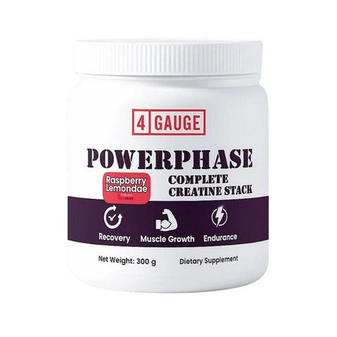 Powerphase Creatine Unflavored 300 Grams by 4 Gauge