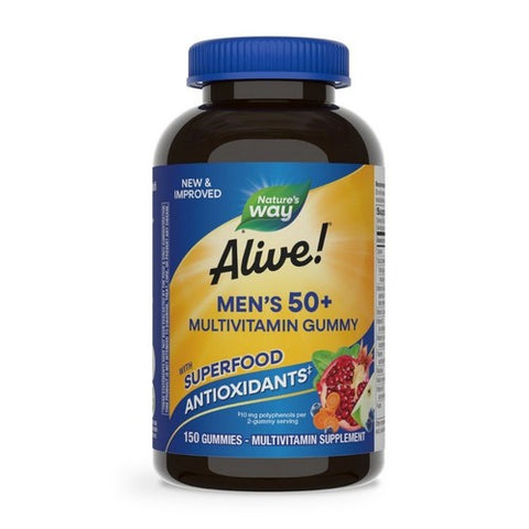 Alive! Men’s 50 Plus Multivitamin 150 Gummies by Nature's Way