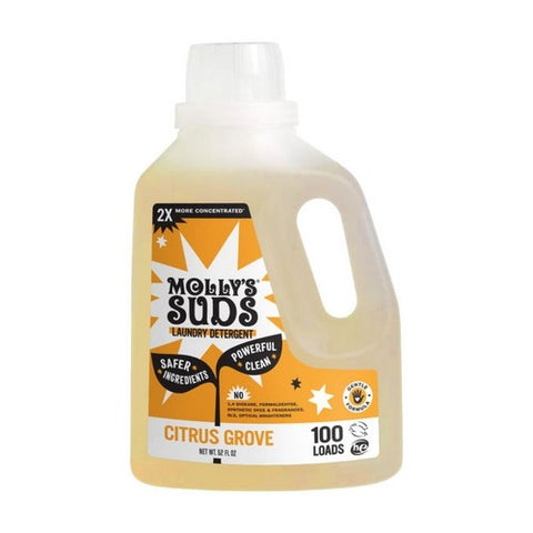 Liquid Laundry Detergent Citrus Grove 52 Oz by Molly's Suds