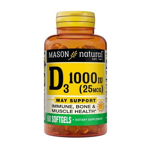 Vitamin D3 60 Softgels by Mason Natural
