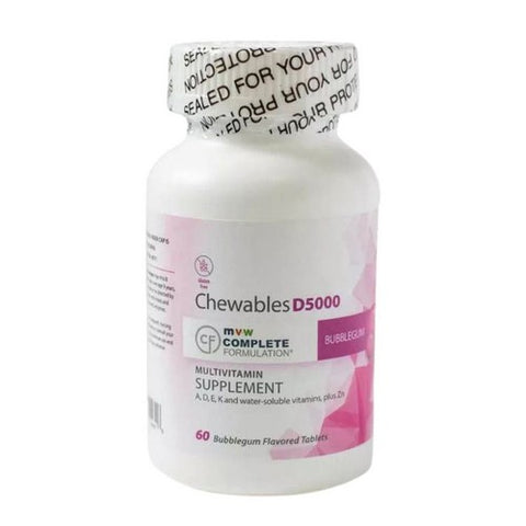 D5000 Chewable Tablet Bubblegum 60 Count by MVW Complete