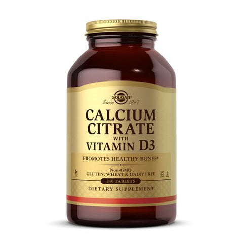 Solgar, Calcium Citrate With Vitamin D3, 240 Tabs
