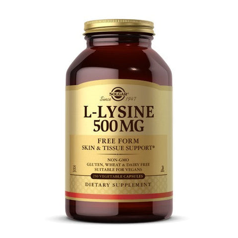 Solgar, L-Lysine, 500 mg, 250 Veg Caps
