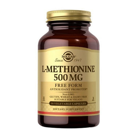 Solgar, L-Methionine, 500 mg, 90 V Caps