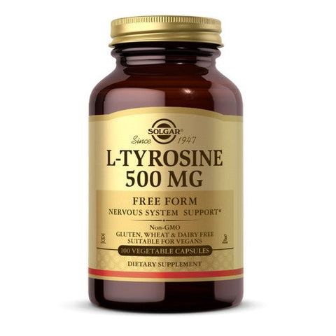Solgar, L-Tyrosine, 500 mg, 100 V Caps