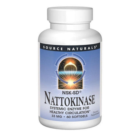 Source Naturals, ناتوكيناز، 36 مجم، 60 كبسولة هلامية