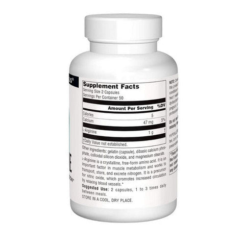 Source Naturals, L-Arginine, 100 Caps Source Naturals