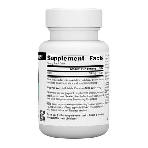 Source Naturals, Niacin, 100 mg, 100 Tabs