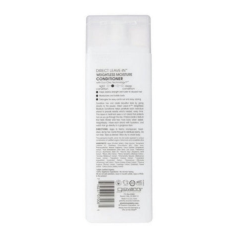 Giovanni Cosmetics, Direct Leave-In Weightless Moisture Conditioner For All Hair Types, 8.5 oz