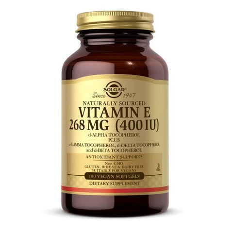 Solgar, Vitamin E Vegan(d-Alpha Tocopherol and Mixed Tocopherols), 400 IU, 100 SoftGels