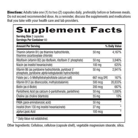 Country Life, Coenzyme B-complex, 120 Veg Caps Country Life