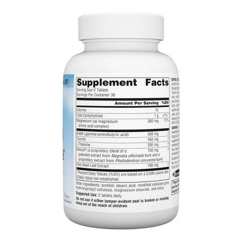 Source Naturals, Theanine Serine, W/relora 60 Tabs