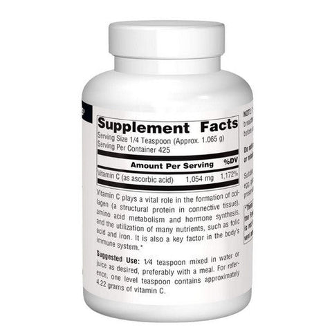 Source Naturals, Ascorbic Acid Crystals, 16 Oz