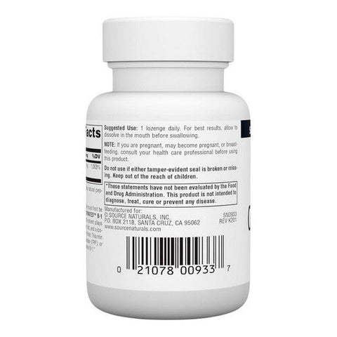 Source Naturals, Coenzymated B-1 Sublingual, 25 MG, 60 Tabs Source Naturals