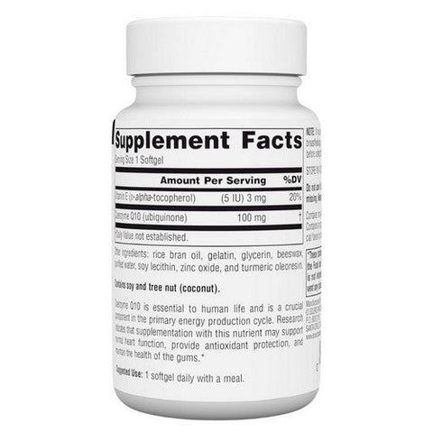 Source Naturals, Coenzyme Q10, 100 mg, 60 Softgel