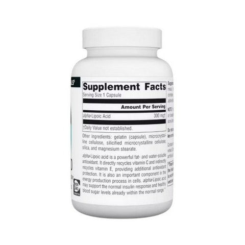 Source Naturals, Alpha Lipoic Caps, 300 mg, 120 Caps