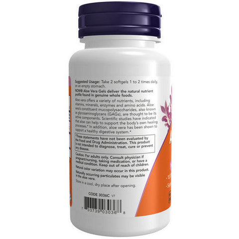 Now Foods, Aloe Vera, 10000 Mg, 100 Softgels Now Foods
