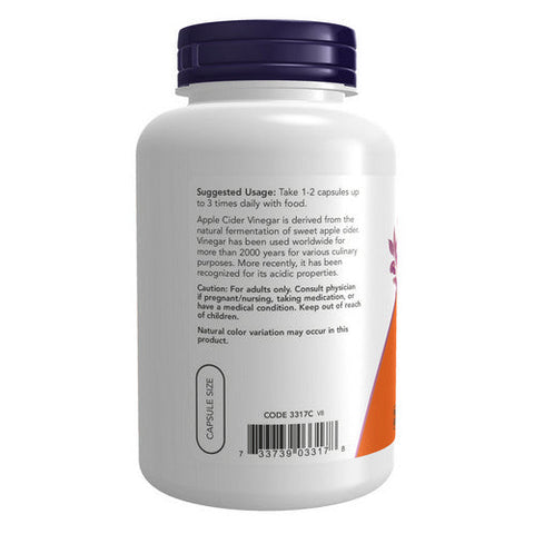 Now Foods, Apple Cider Vinegar, 450 mg, 180 Caps Now Foods