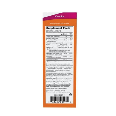 Now Foods, Instant Energy B-12, 2,000 Mcg, 75 Packets