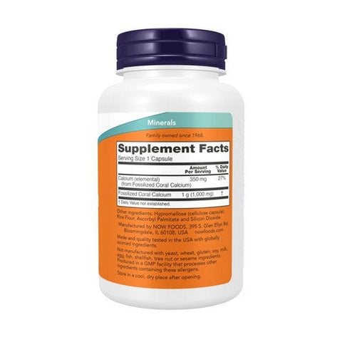 Now Foods, Coral Calcium, 1000 mg, 100 Vcaps Now Foods