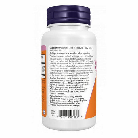 Now Foods, Indole-3-Carbinol (I3C), 200 Mg, 60 Veg Caps Now Foods