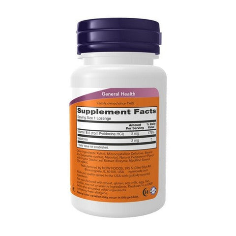 Now Foods, Melatonin, 3 mg, 90 Lozenges Now Foods