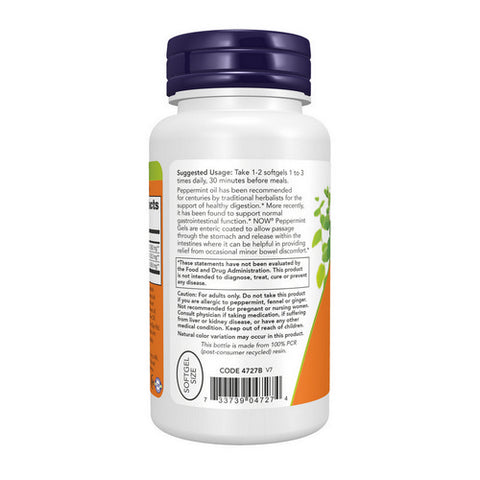 Now Foods, Peppermint Gels, 90 Sgels Now Foods