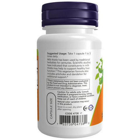 Now Foods, Double Strength Milk Thistle Extract Silymarin, 300 mg, 50 Veg Caps Now Foods