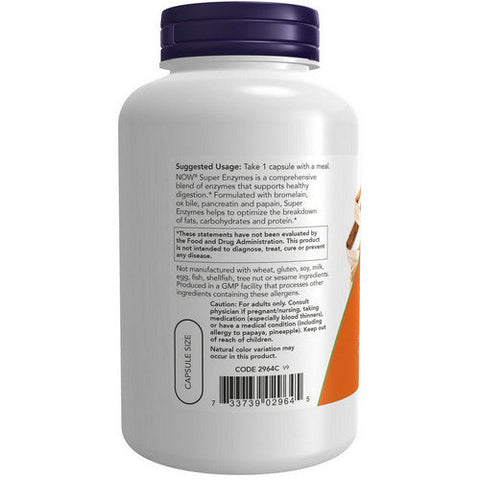 Now Foods, Super Enzymes, 180 Caps
