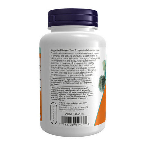 Now Foods, Tri-Chromium, 500 mcg, 180 Veg Caps Now Foods