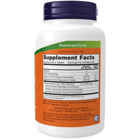 Now Foods, Triphala, 500 mg, 120 Tabs