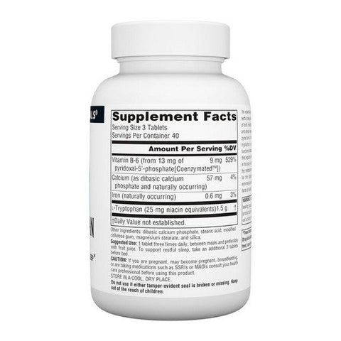 Source Naturals, L-Tryptophan, 500 mg, 120 Tabs