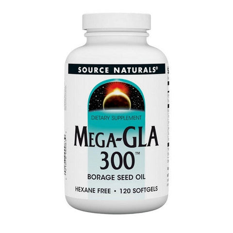 Source Naturals, Mega-GLA 300, 120 Softgels