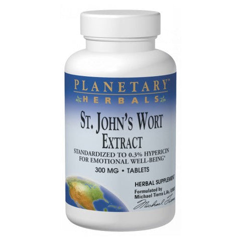 Planetary Herbals, St. John’s Wort Extract, 300 MG, 180 Tabs