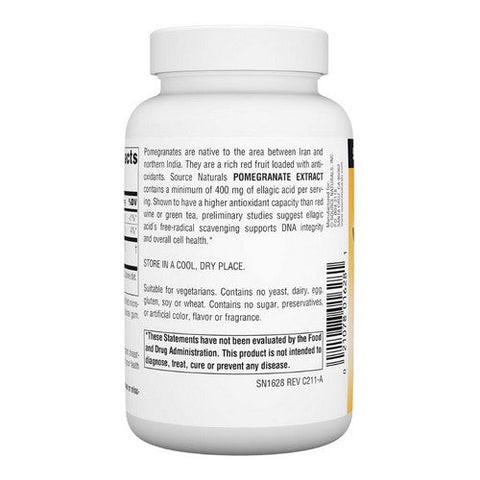 Source Naturals, Pomegranate Extract, 500mg, 120 tabs
