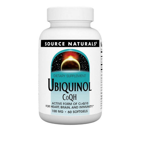 Source Naturals, Ubiquinol Co QH، 100 ملغ، 60 كبسولة هلامية