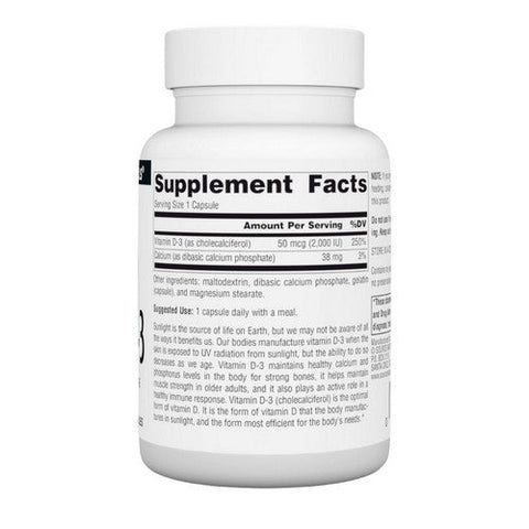 Source Naturals, Vitamin D 2000 IU, 100 caps Source Naturals