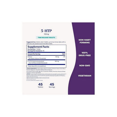 ناترول، 5-HTP ممتد المفعول، 100 ملغ، 45 قرصًا