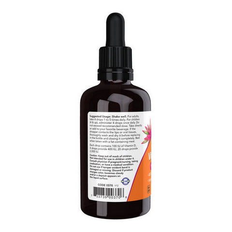 Now Foods, Vitamin D-3 Liquid, 2 OZ Now Foods