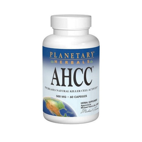 كبسولات بلانيتاري هيربالز، AHCC، 500 ملغ، 60 كبسولة