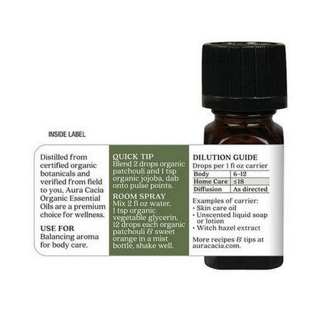 Aura Cacia, Essential Oil, Patchouli 0.25 oz