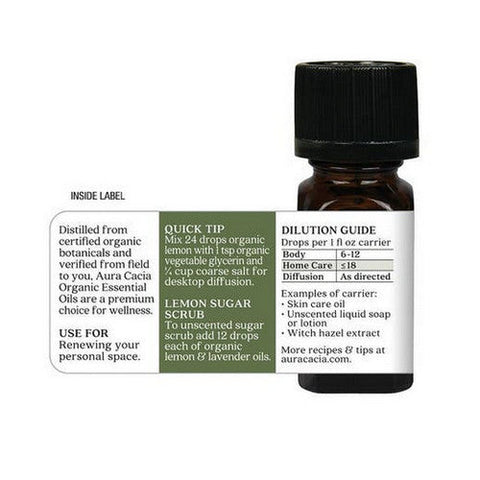Aura Cacia, Essential Oil, Lemon 0.25 oz Aura Cacia