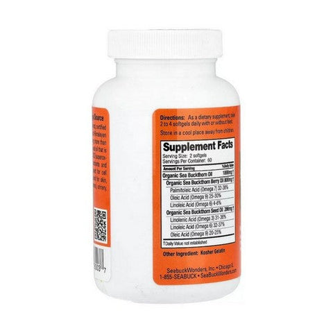 Seabuck Wonders, Sea Buckthorn Oil Blend Omega-7 Complete, 120 Softgels Seabuck Wonders